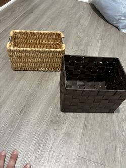 Woven Storage Baskets - Set of 2 