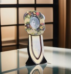 Victorian Floral With Photo Holder Bookmark 