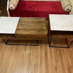 Lift Top Coffee Table and End Table