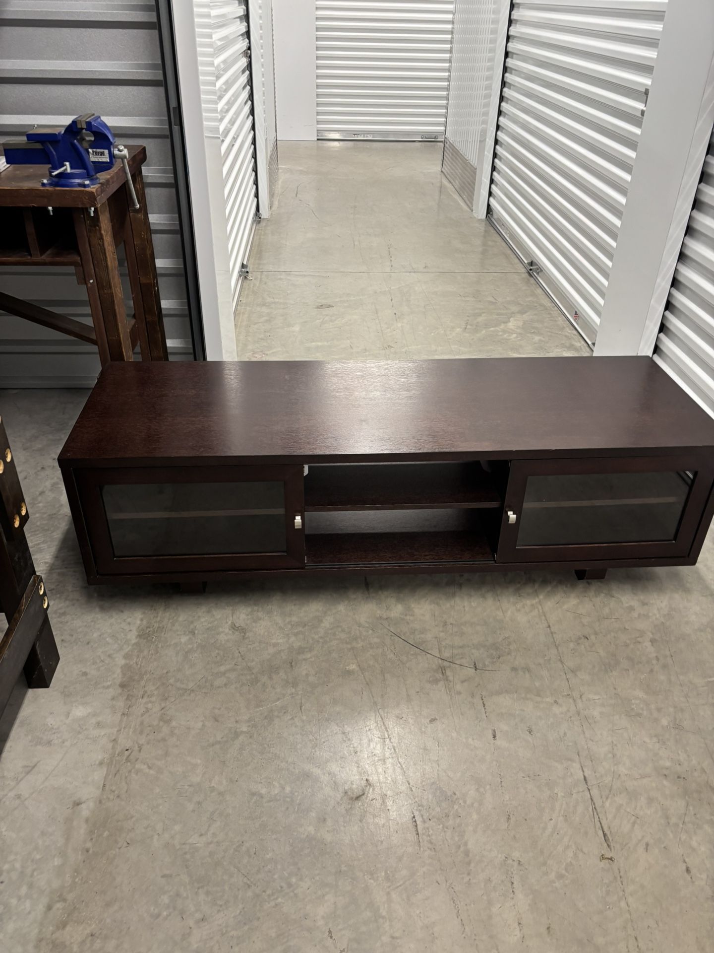 Solid wood entertainment center