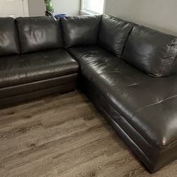 Leather Sectional 