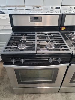Whirlpool 4 Burner Stainless Steel Gas Stove Range Estufa