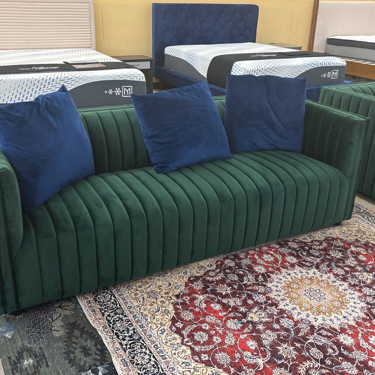 Green Velvet Set Of 2 Sofa Living Room Set 🫶🏻🌺🙈🤍❤️❣️🌸