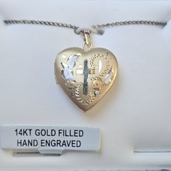 14k  Gold Filled Hand Engraved 