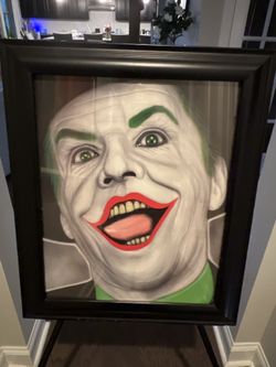Framed Joker Artwork wall art 20x24