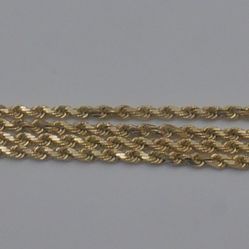 1OKT YELLOW GOLD CHAIN 24 INCHES LONG 26.8 GRAMS 862916-1