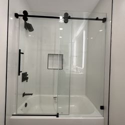 Glass shower doors special custom