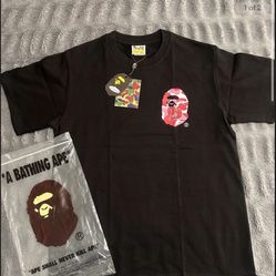 Pink Stussy Bape Tee Shirt Brand New