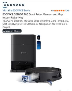 Ecovacs Deebot T80 Omni Robot Vacuum and Mop