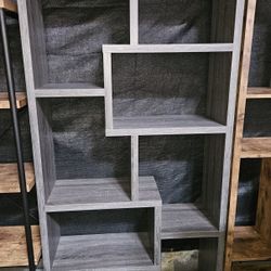 Artistic Gray Bookshelf 
