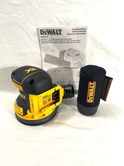 Brand new DeWalt XR 20 V brushless orbital palm sander with sawdust bag. Retails for $149.