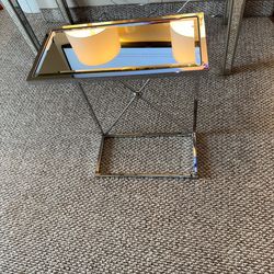 Mirrored end table