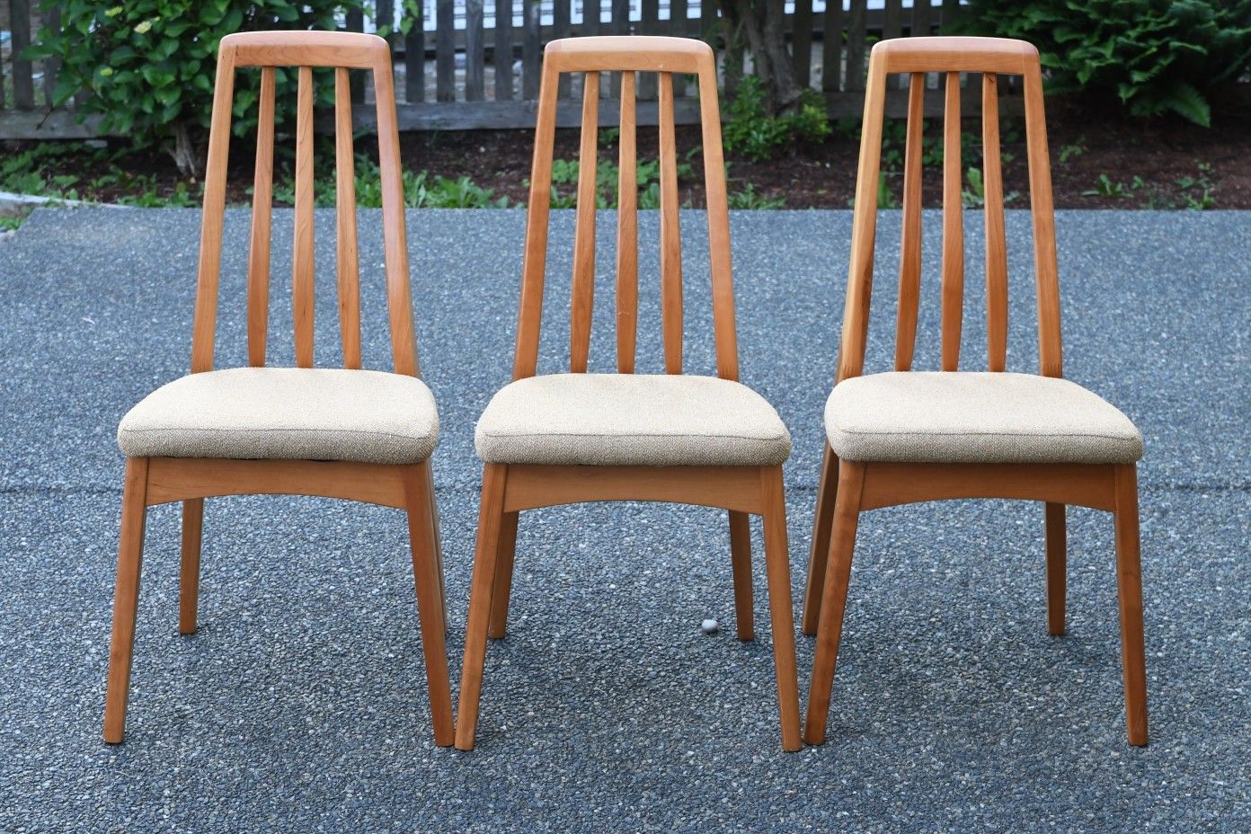 Benny Linden Design BL6 Danish Modern Teak Dining Chairs 3 for