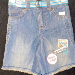 New Baby & Toddler Boy Size 24-Month Belted Denim Jean Shorts