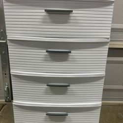 4 Drawer Wide Tower White - Brightroom™ Used