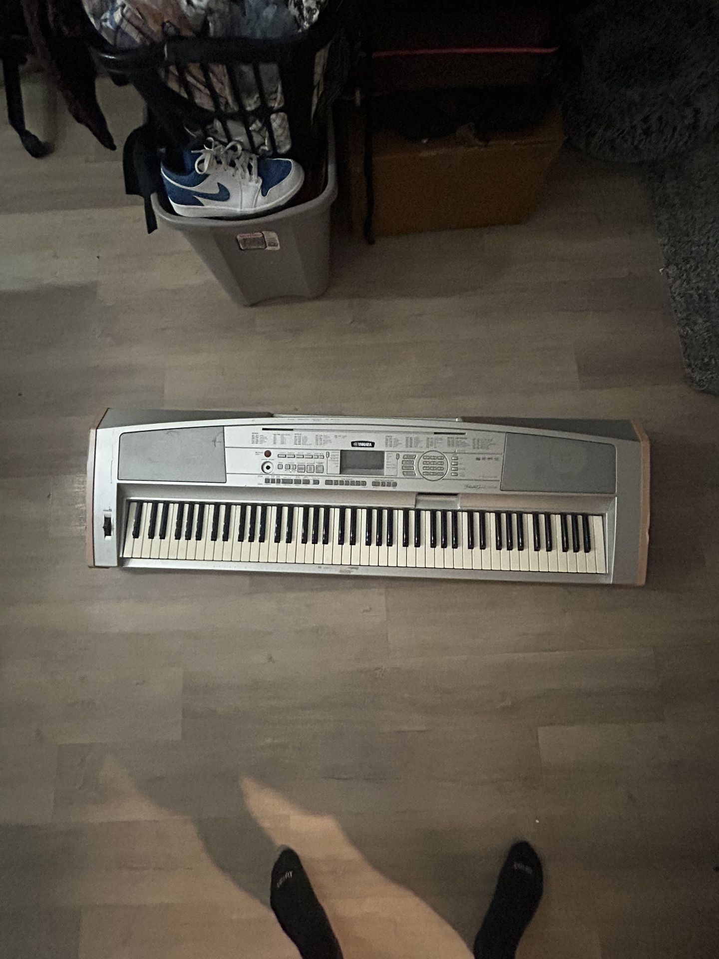 Yamaha Piano with piano bench and piano stand