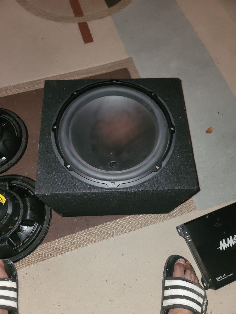 Single 12 Inch In Box Car Bass Speaker