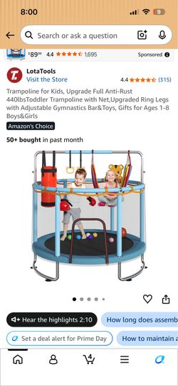 Mini trampoline