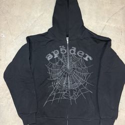 Brand New Spyder Black Zip Hoodie: Sizes: Small, Medium, Large