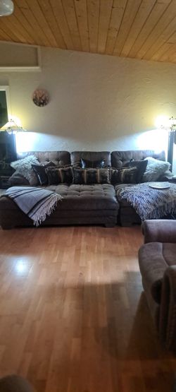 9ft x 6ft Leather Couch