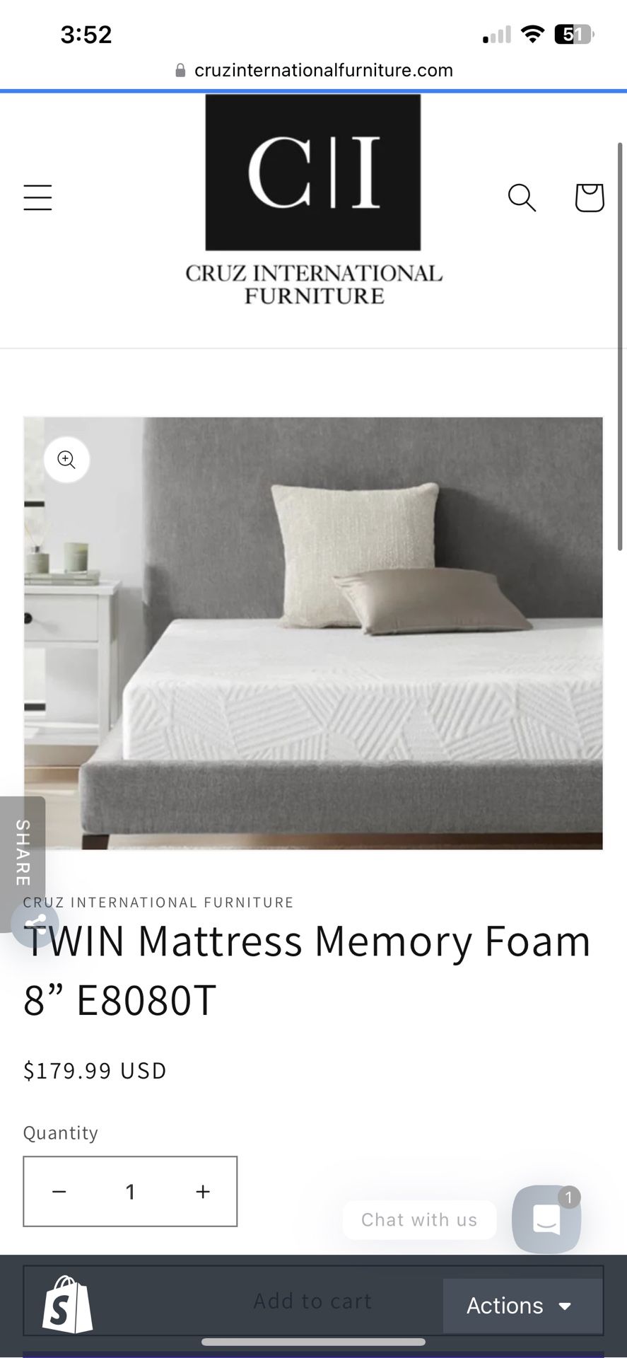 New Twin Mattress Memory Foam
