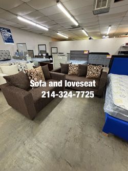 Sofa and loveseat