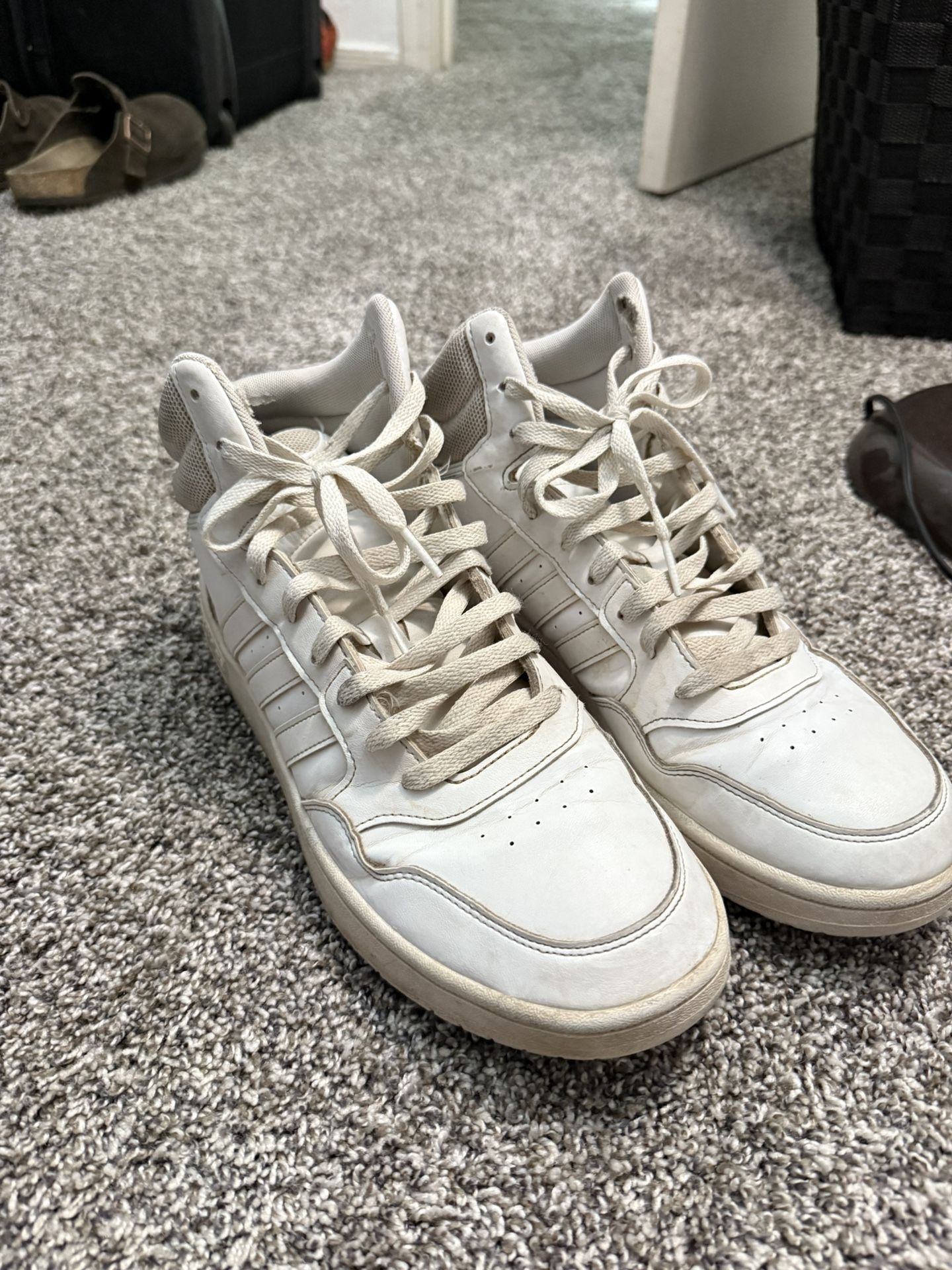 Adidas Hoops 3.0 Mid Men’s Size 11 GW5457 White High Tops