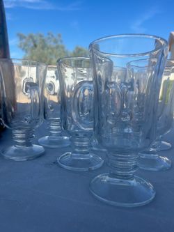 Glass mugs