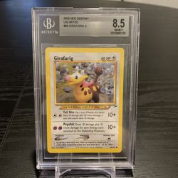 Girafarig Neo BGS 8.5 Pokemon Graded Card