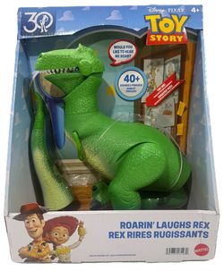 Mattel Disney Pixar Toy Story Roarin' Laughs Rex Talking Dino 40+ Sounds