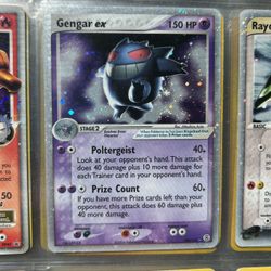 2004 Pokémon Gengar ex  108/112 Holo Fire Red/ Leaf Green With 2005 Promotional Magazine RARE!