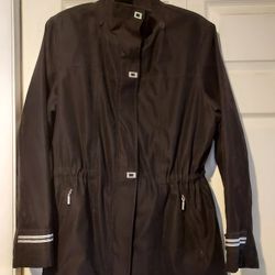 Mackintosh New England Womens Black Lined Zip Jacket Size Large No Hood