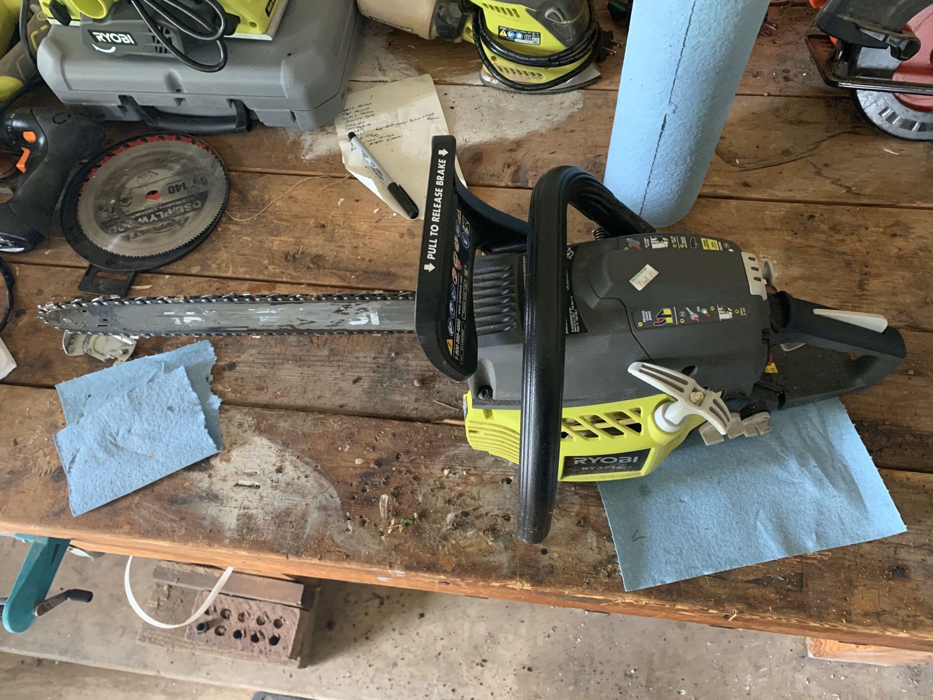 RYOBI 16” chainsaw 38cc