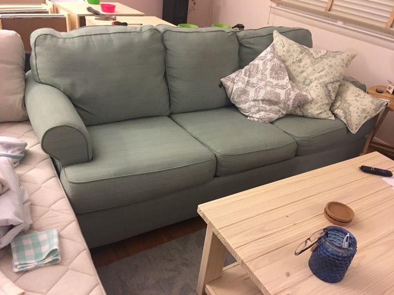Awesome Green Hide-a-bed sofa couch