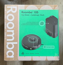 iRobot Roomba 105 Vac Robot Vacuum with AutoEmpty Dock - Self-Empties for 75 Days, Easy to use, Intense Power-Lifting Suction, LiDAR Navigation, Multi