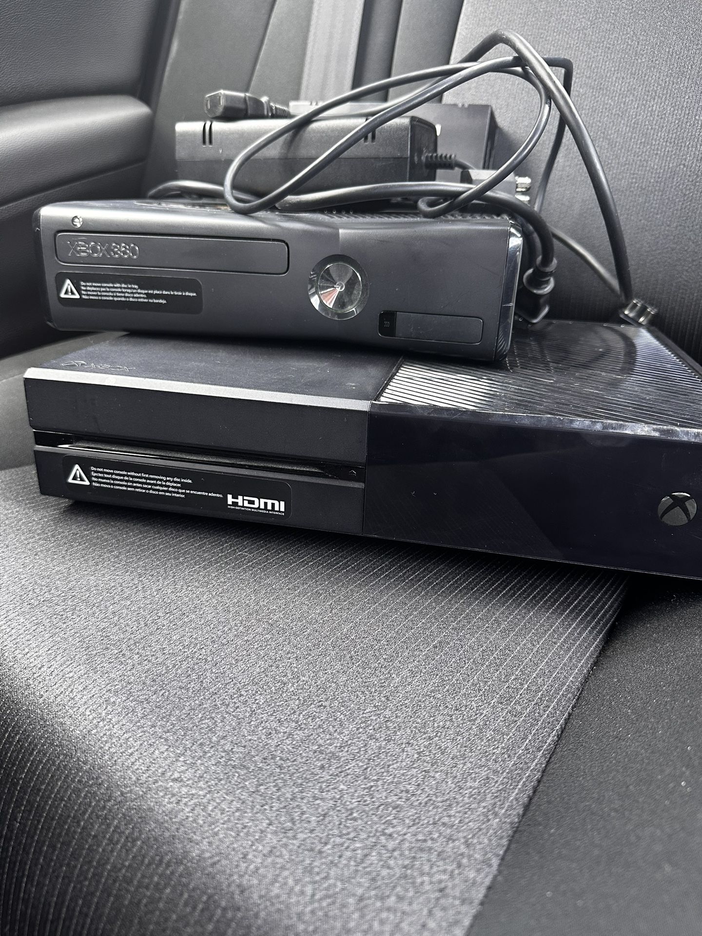 Xbox One Console without Controller, 360, Cords, HDMI Cable - Black