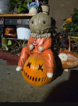 Trick 'r Treat Light-Up Sitting Sam Doll  statue halloween decoration