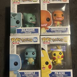 Pokémon starting 4 Funko pops