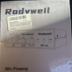 RO-04 Pro Mic Preamp for Dynamic Condenser Microphone,Lavalier Mic, Vocal, Instrument Recording and Mobile Podcast Compatible with SM58 SM7B 