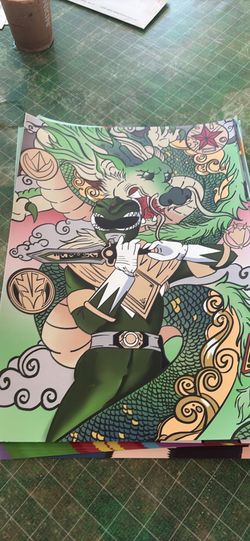 Poster green ranger mighty morphin