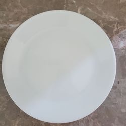Corelle White Dinner Plates 10 1/4" Set of 9