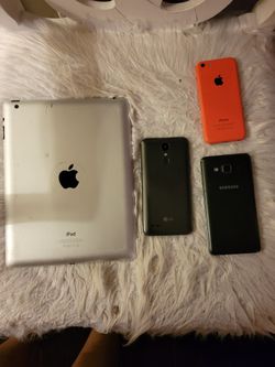 IPad, Samsung 5,iPhone S5 LG Phone