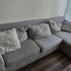 Laurel Gray 2 Piece Right Arm Sectional