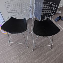 2 Rove Concept Mid Century Wire Counter Bar Stools