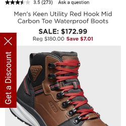 KEEN Work Boots Size 11