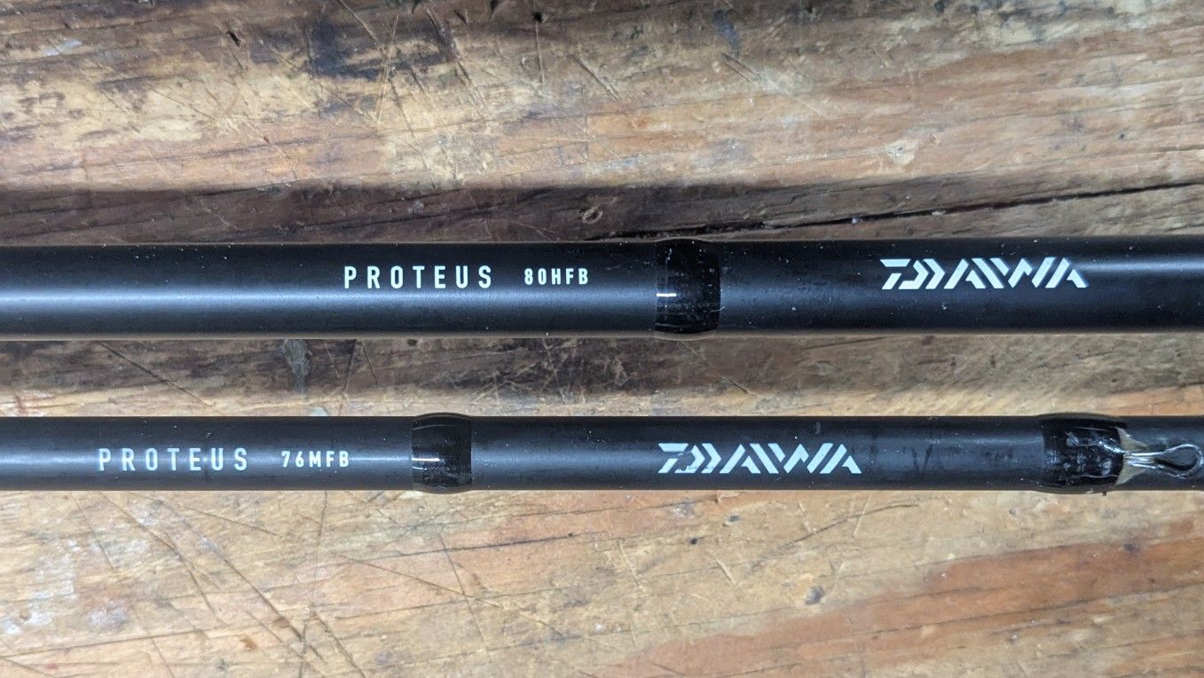 Two Diawa Proteus Fishing Rods