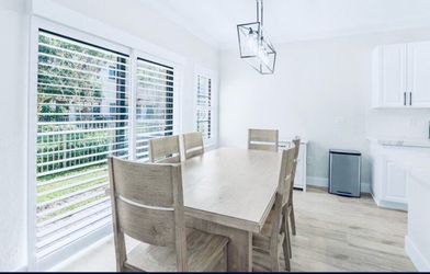 76” Dining Table with 6 Chairs – Modern Farmhouse Style