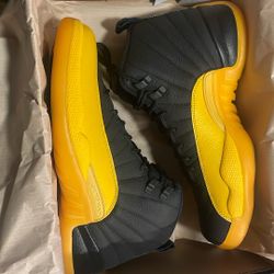 Jordan 12 Black University Gold 