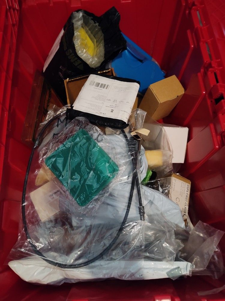 Box Of New Lawnmower Stuff.$300