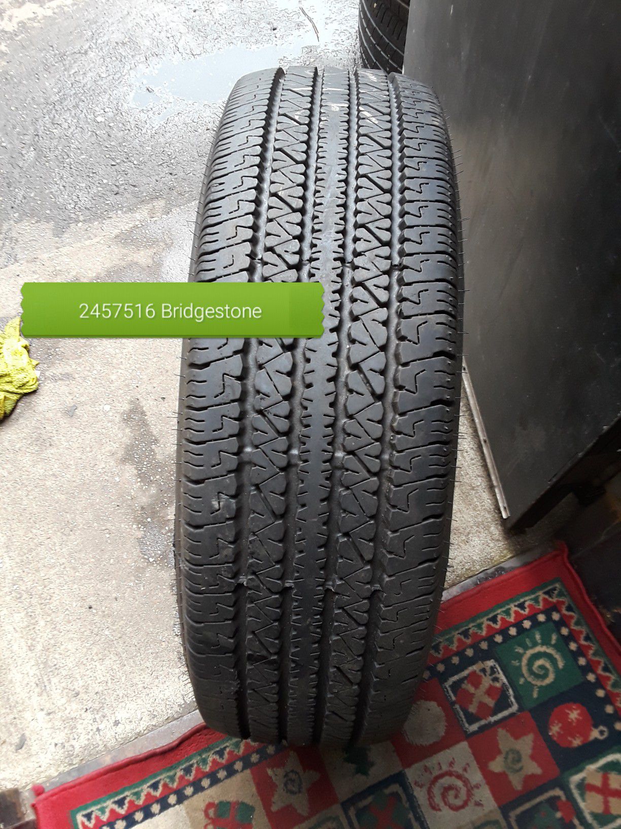 1 used tire Bridgestone LT245/7516